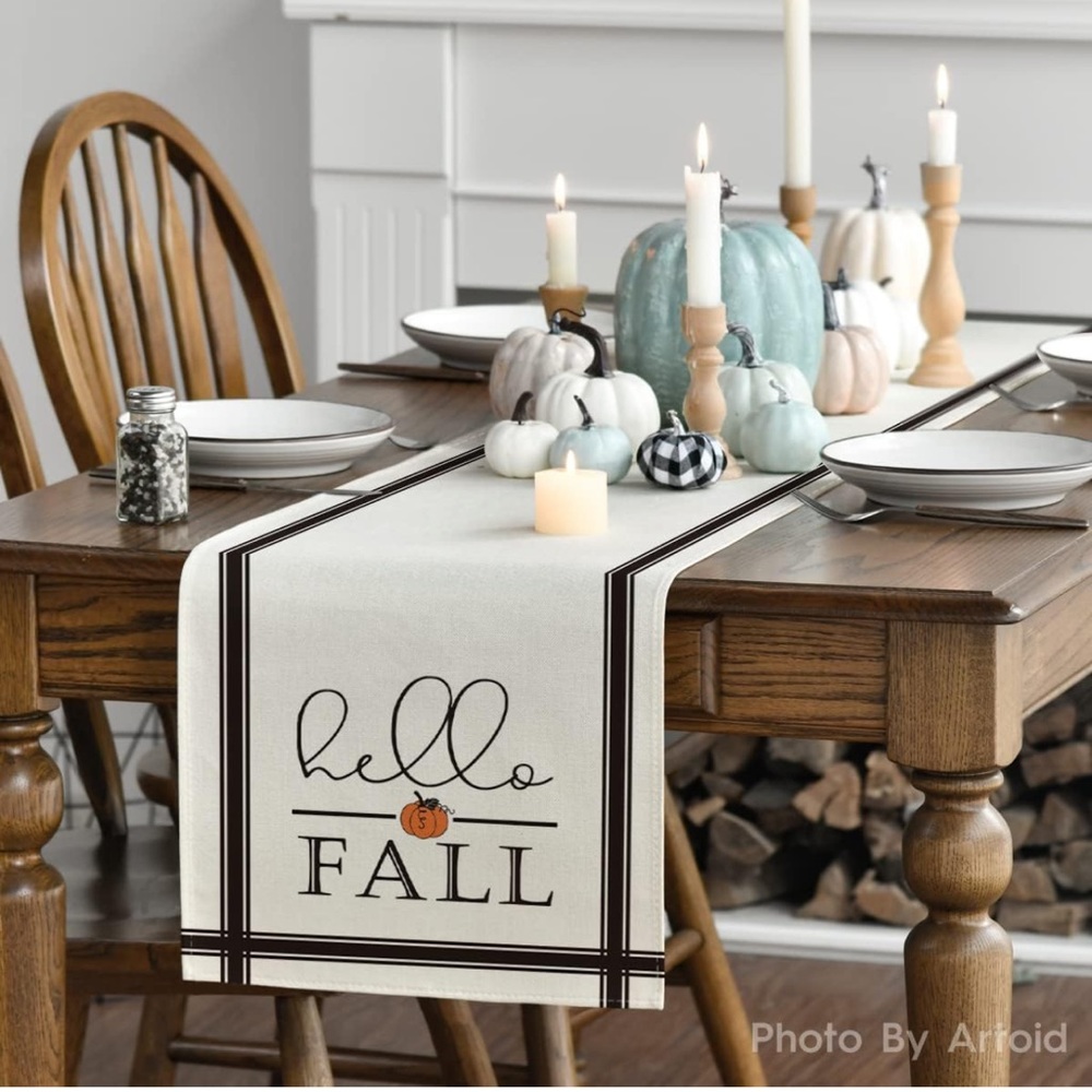 Hello Fall Table Runner - Picture 3 of 5